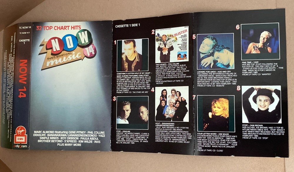 NOW 14 - VARIOUS ARTISTS - DOUBLE CASSETTE TAPE