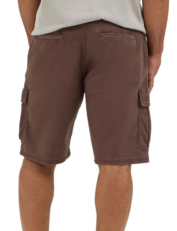Men's Wrangler Relaxed Fit 10 in Cargo Shorts w/ Stretch Choc. Brown CHOOSE SIZE