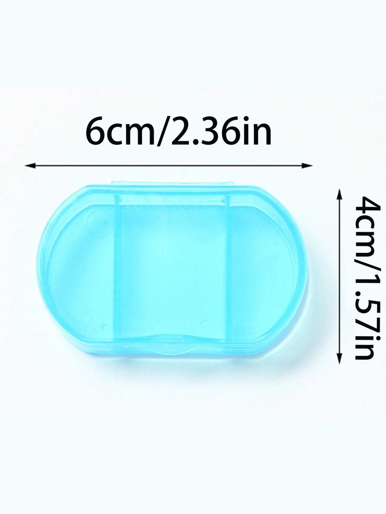 4pc Mini Portable Multi-Compartment Pill Box, Small Pill Case For Outdoor