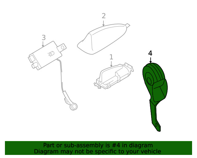 Genuine Volvo High Note Horn 32285630