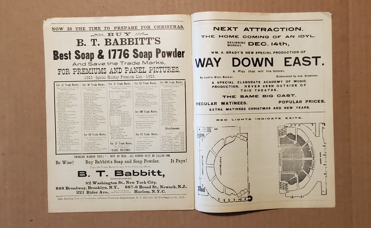 2192----1903/04 Academy of Music programs lot of 4 NYC