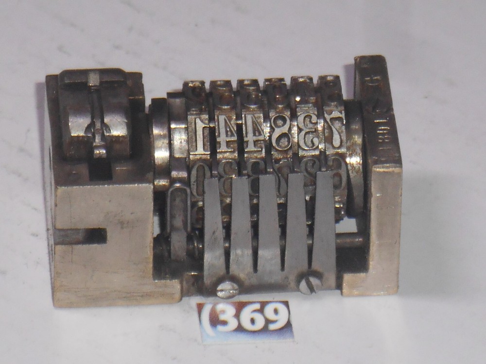 WMA Letterpress Numbering machine | 369