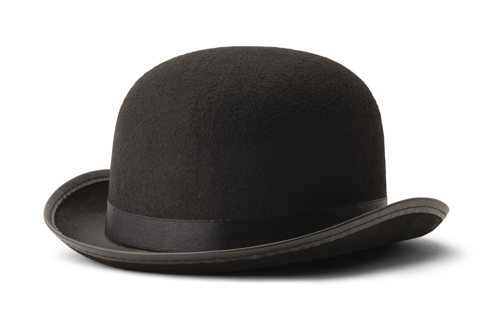 Dress-Up-America Derby Hat - Derby Bowler Hat for Men - Black Bowler Hat Costume