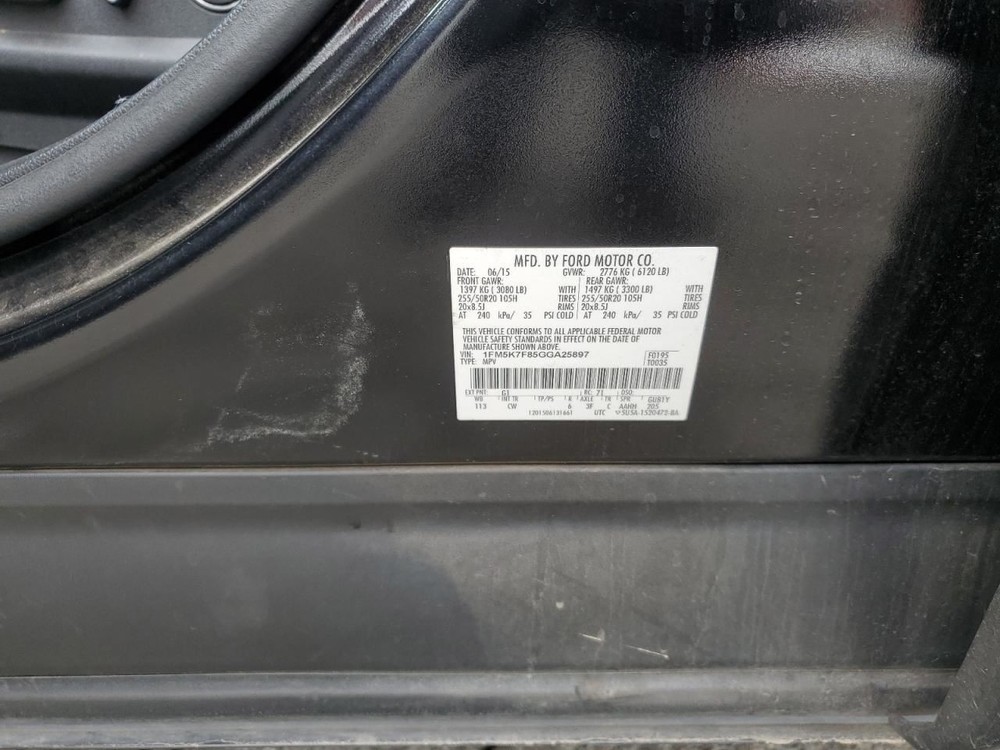 CONTROL PANEL OEM 2016 FORD EXPLORER 1YR WRNTY