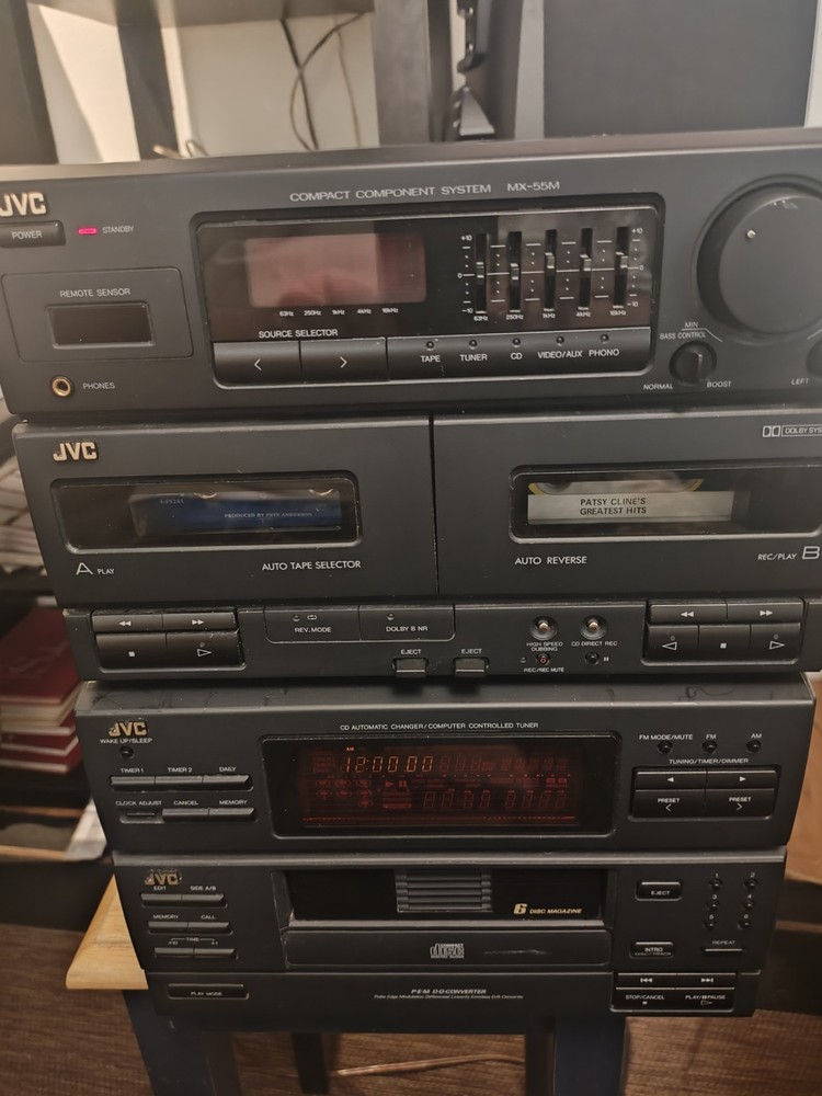 JVC CA-MX55MBK Compact Component System Stereo Receiver WORKS!!
