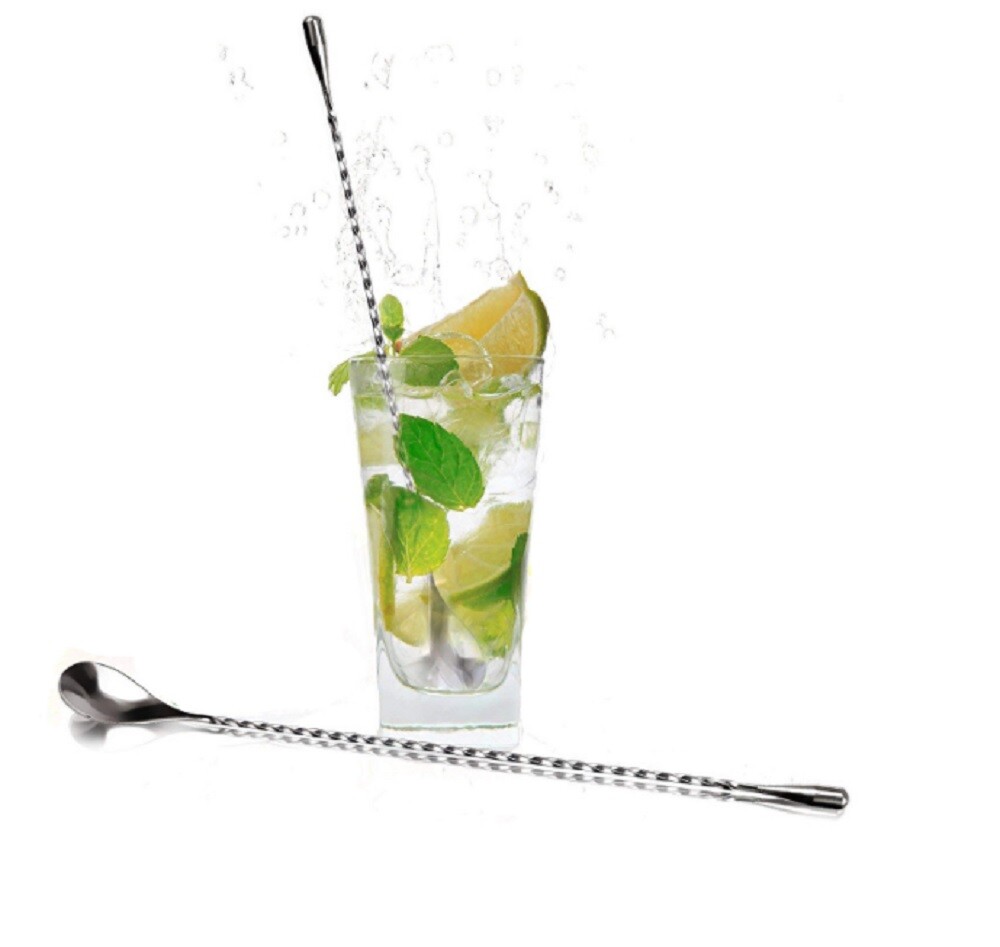 12 Inches Stainless Steel Bar Spoon Bartender Cocktail Shaker Cocktail Mixing US