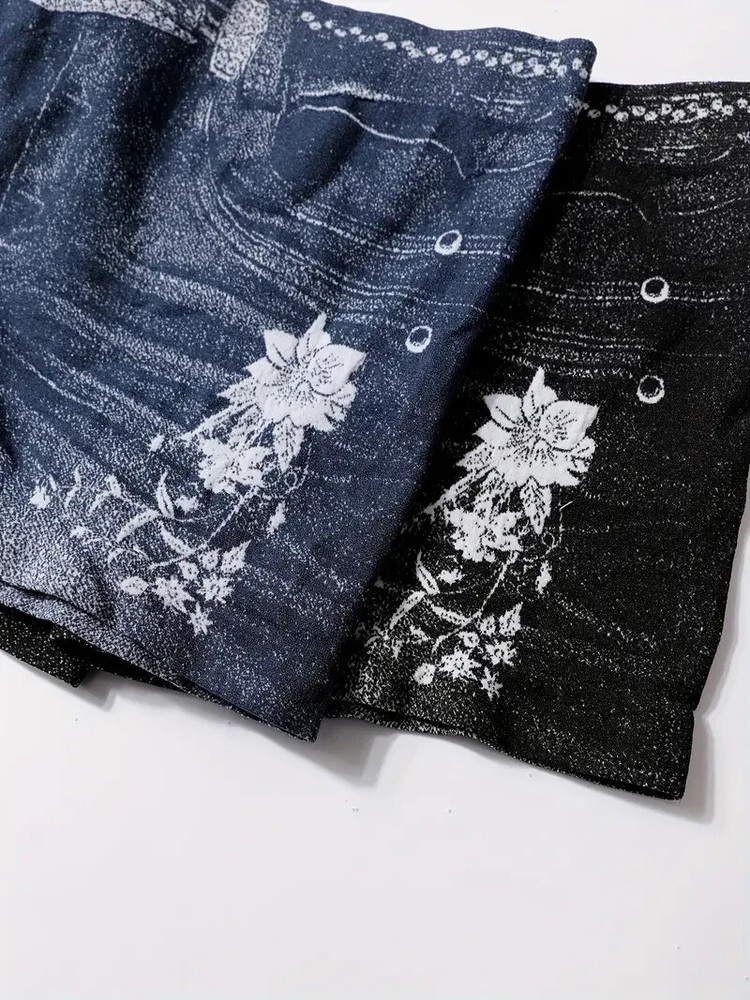 Ultra-Comfy Seamless Denim Boyshorts large (2-PACK)