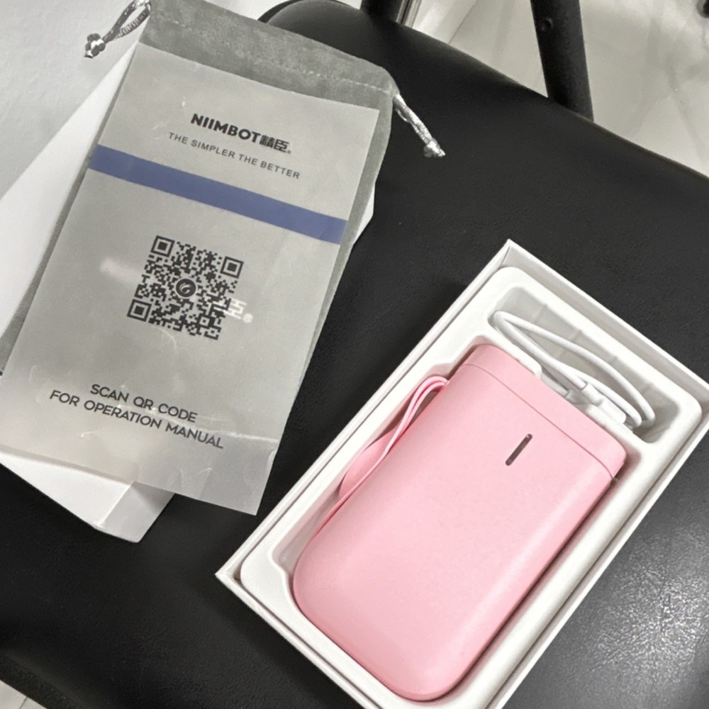 NIIMBOT Portable Label Printer Pink Bluetooth No Need Ink Model C51