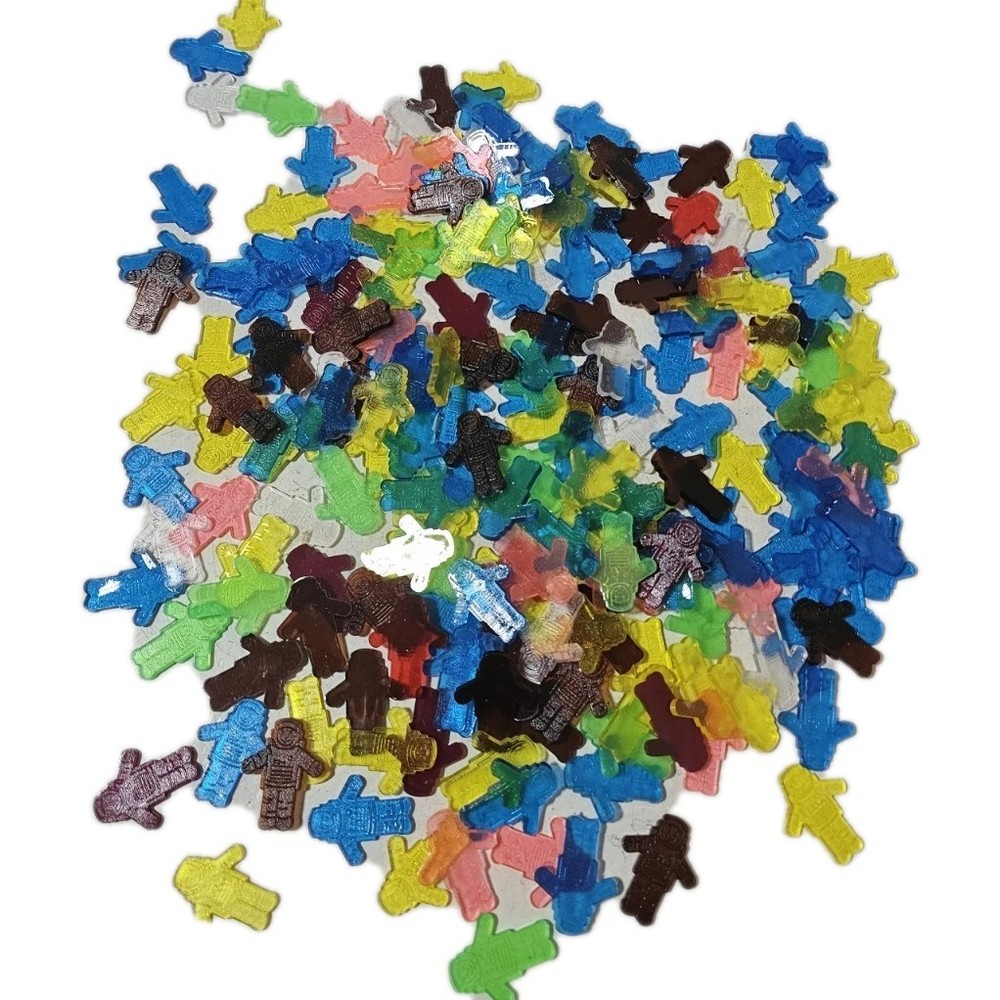 212 Piece Plastic Astronaut Set  For Counting ( Approximately 1 Inch Figures)