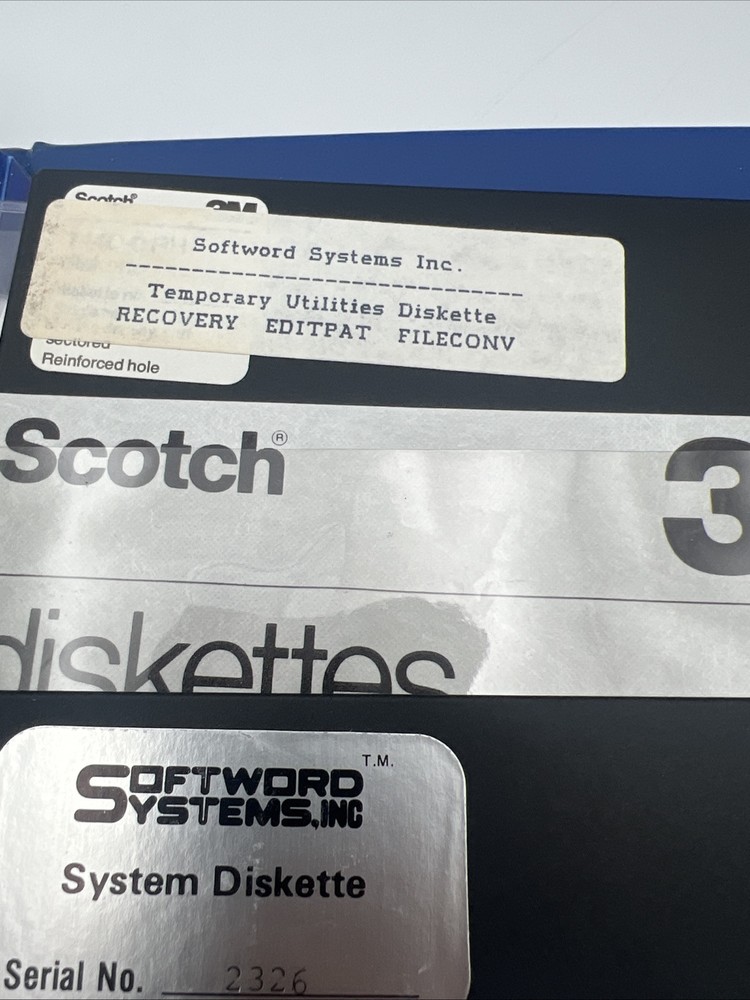 1982 MultiMate Pro Word Processor for IBM PC Manual +5 floppy disks, Good Cond!