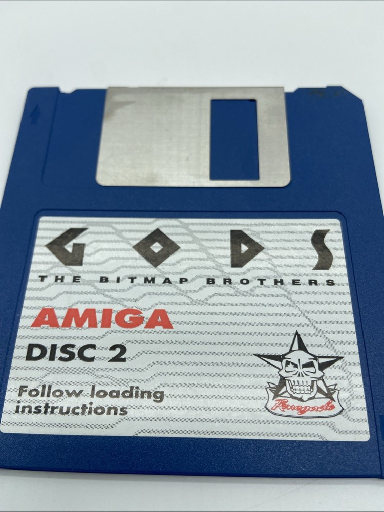 Gods The Bitmap Brothers - Commodore Amiga  2 Only HTF VTG PC Floppy  Untested