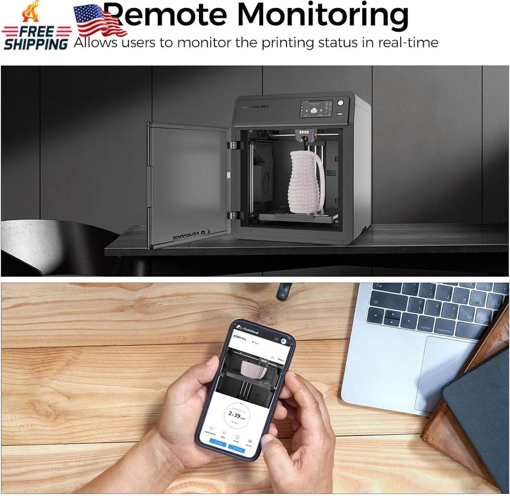 Official Original FLASHFORGE Camera Smart Kit, 3D Printer Camera Real-Time Monit