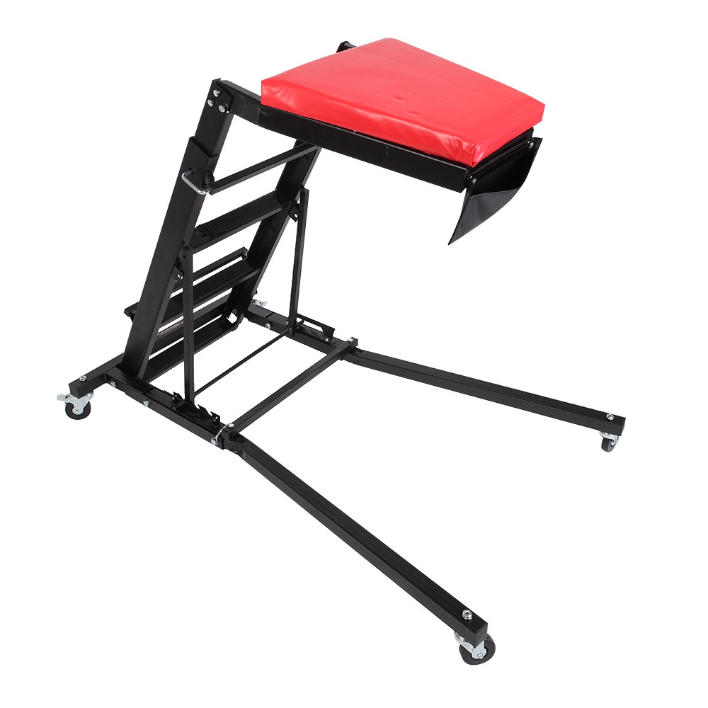 Foldable Creeper Adjustable Height for Cars & Trucks - Black