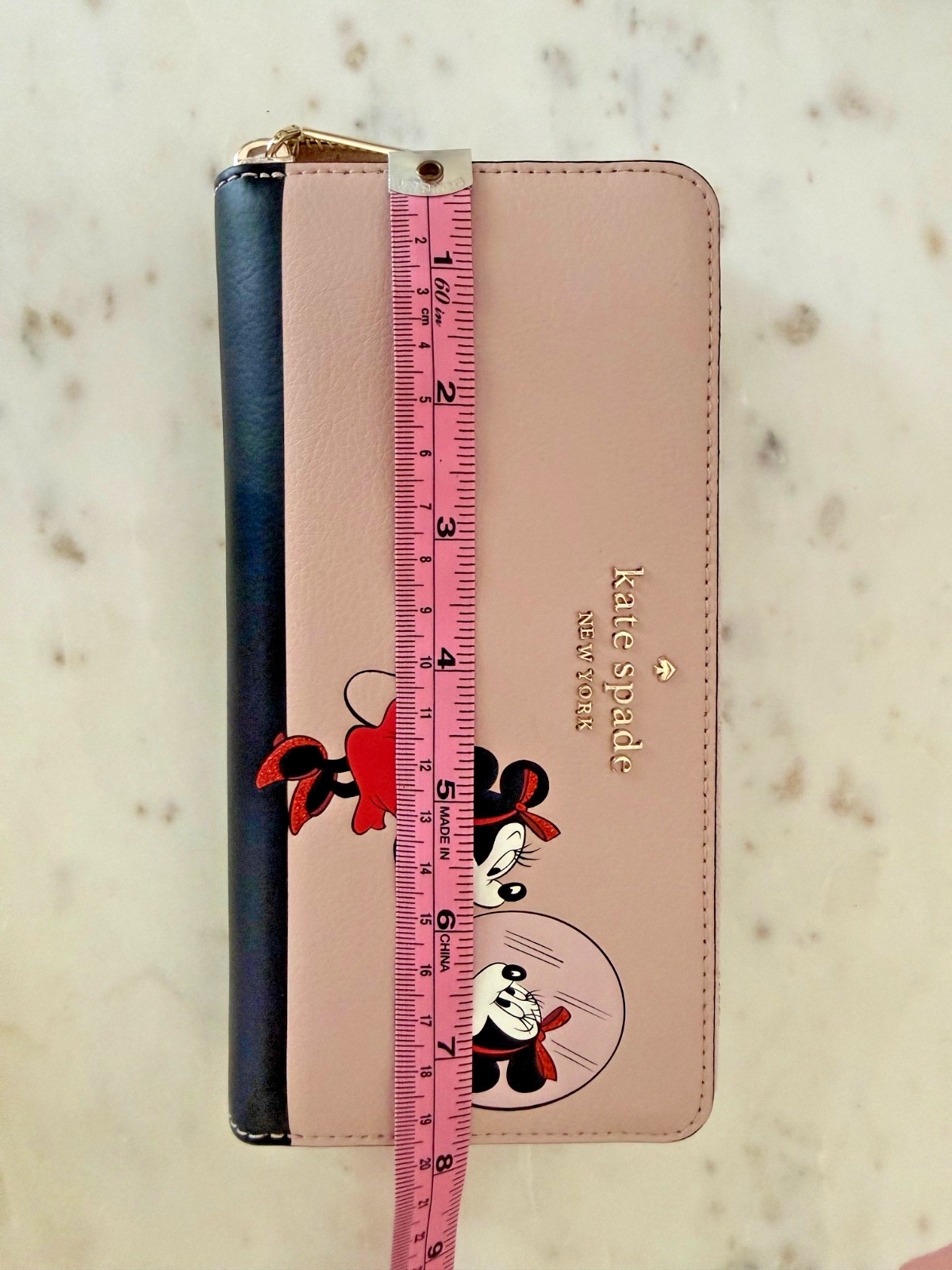 Kate Spade X Disney Minnie Mouse Wallet, applying her lipstick, A+dorable :-) !!