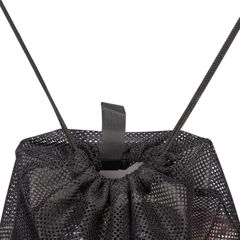 2-PACK Mesh Drawstring Bag, Mesh String Bag for Gym Laundry Seashell and Beach F