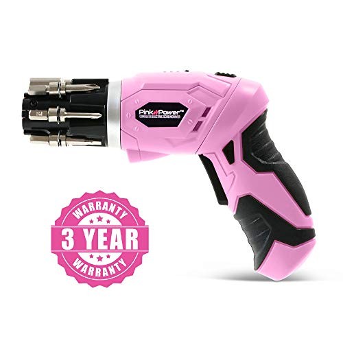3.6 Volt Rechargeable Cordless Electric Screwdriver Set with Bubble Level