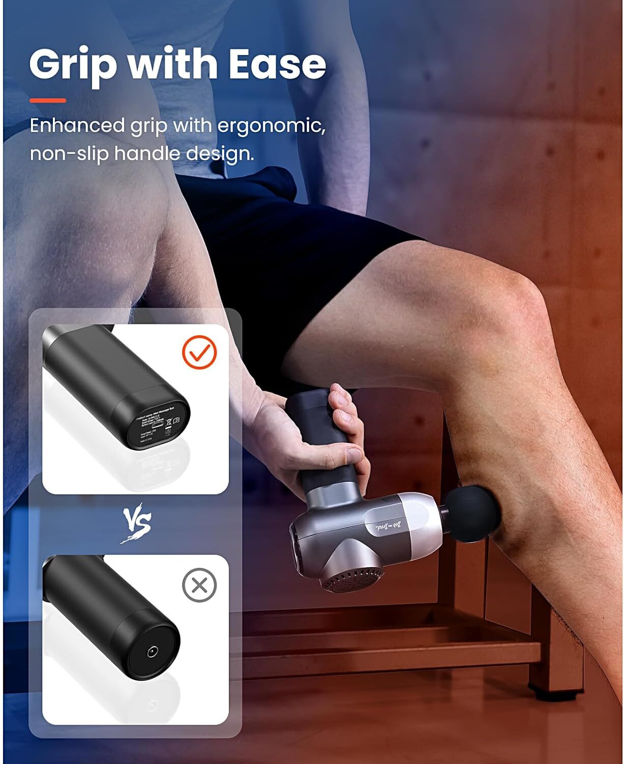 BOB AND BRAD C2 Pro Massage Gun with Heat & Cold Therapy Electric Back Massager