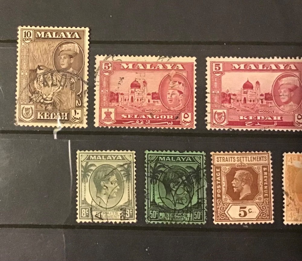Malaya stamp selection