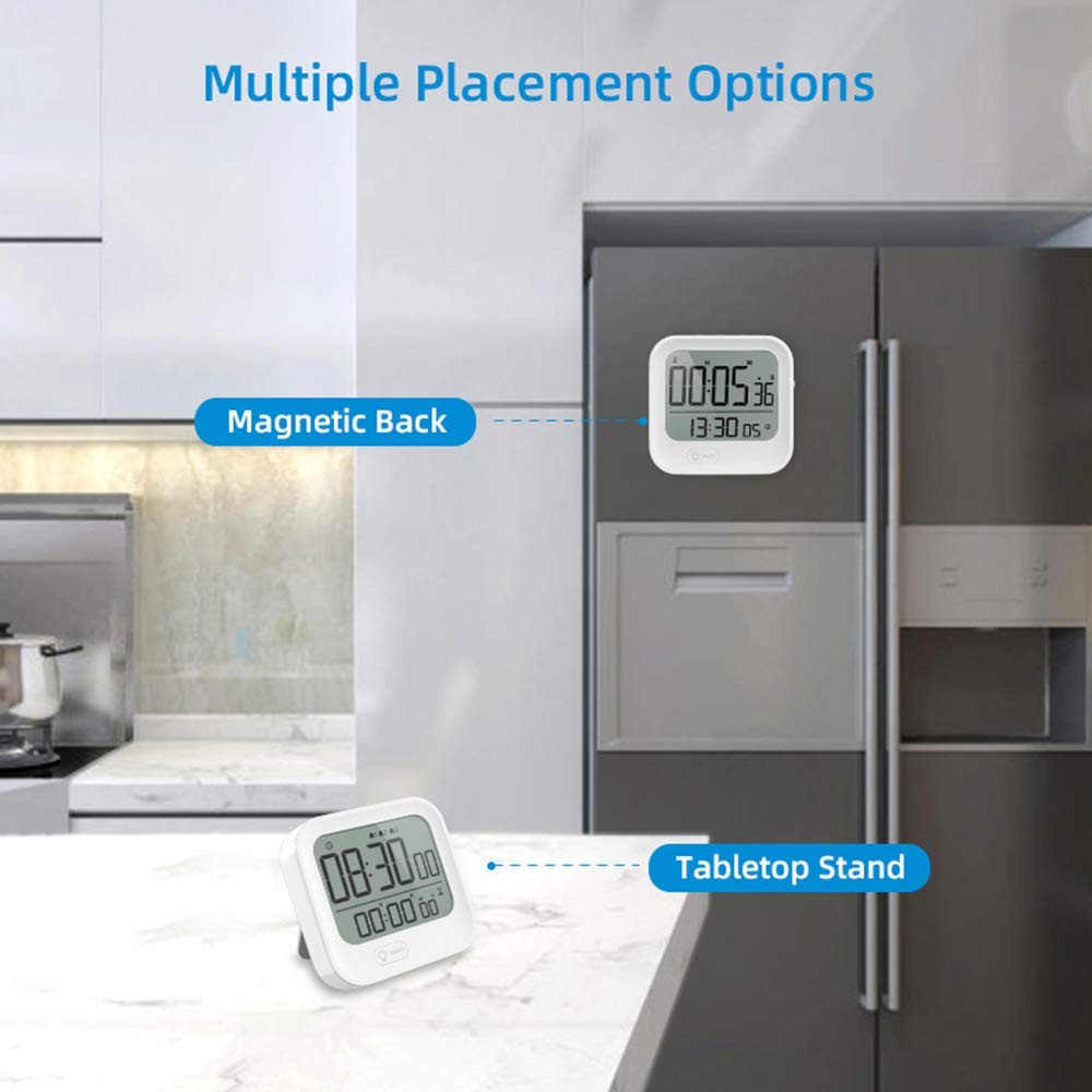 Small Vibration Alarm Clock, Pomodoro Countdown Timer for Training, Digital M...