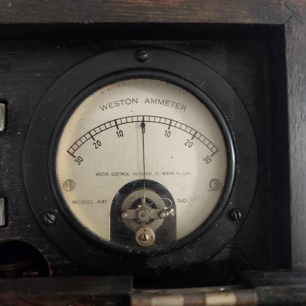 Antique Weston Electrical Instruments Co. Model 441 Voltmeter-Ammeter No. 2072