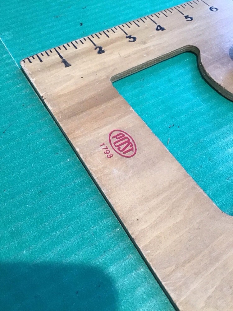 Vintage POST 1793 Wood Drafting Engineering Triangle Wood