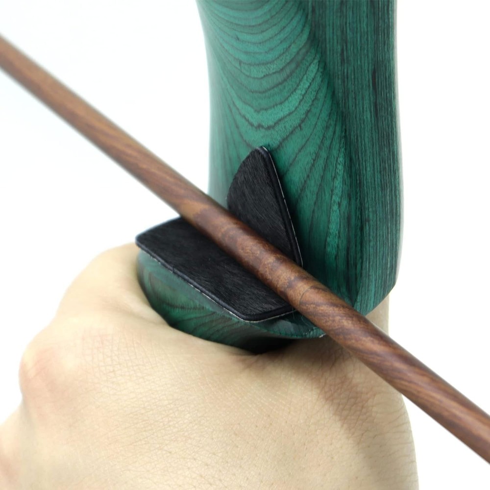 Archery Bow String Silencers Set Leather Arrow Rest Plate Adhesive Bow Silencer