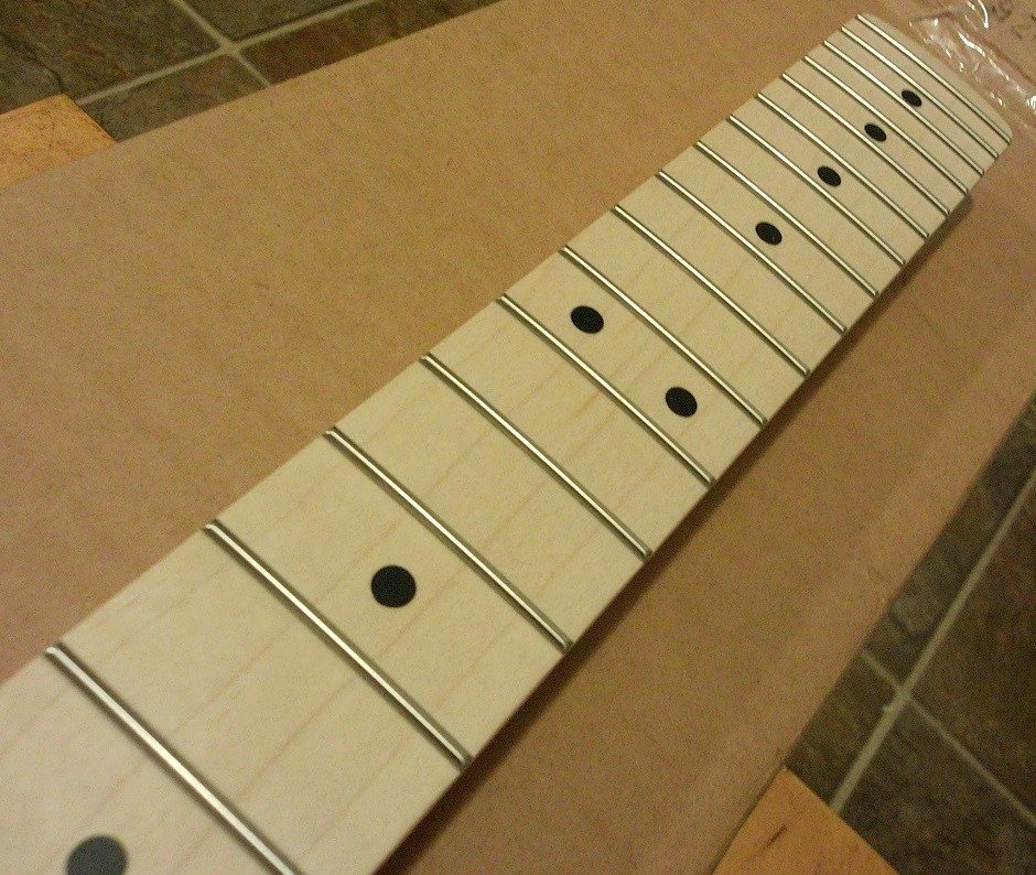 Warmoth Strat Modern 16 radius thin Maple CBS Head 6150 Speed Stratocaster neck