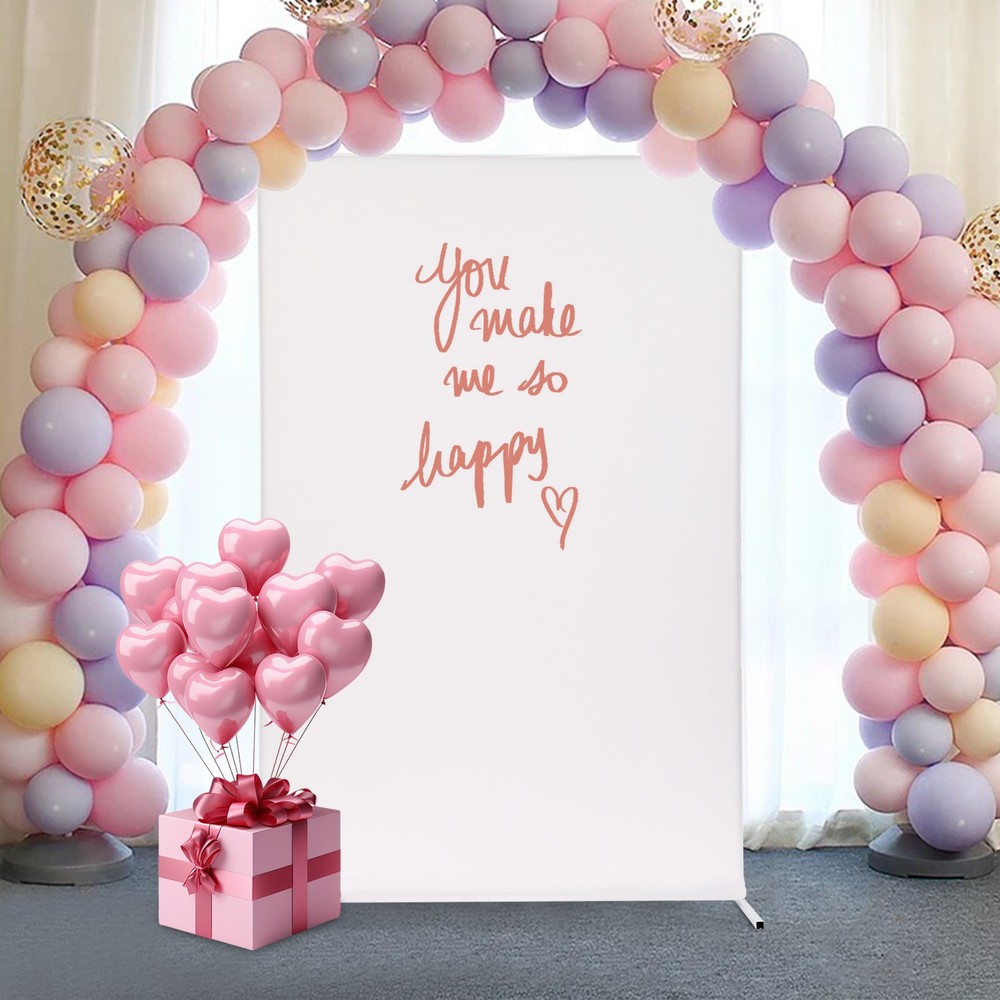 White Wedding Backdrop Stand Rectangle Backdrop Frame Backdrop Stand 1.5*0.5*2m