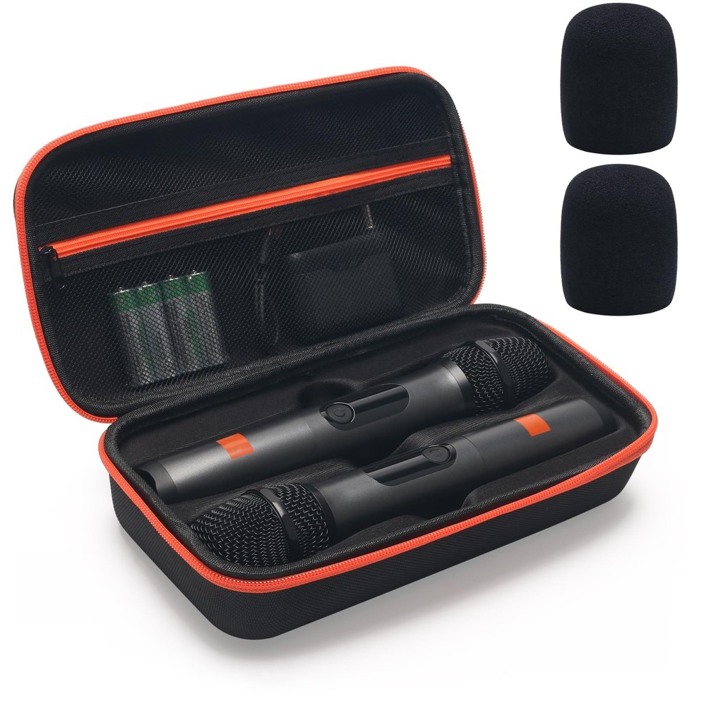 Coitak Wireless Microphone Case for JBL 2 Medium, Black