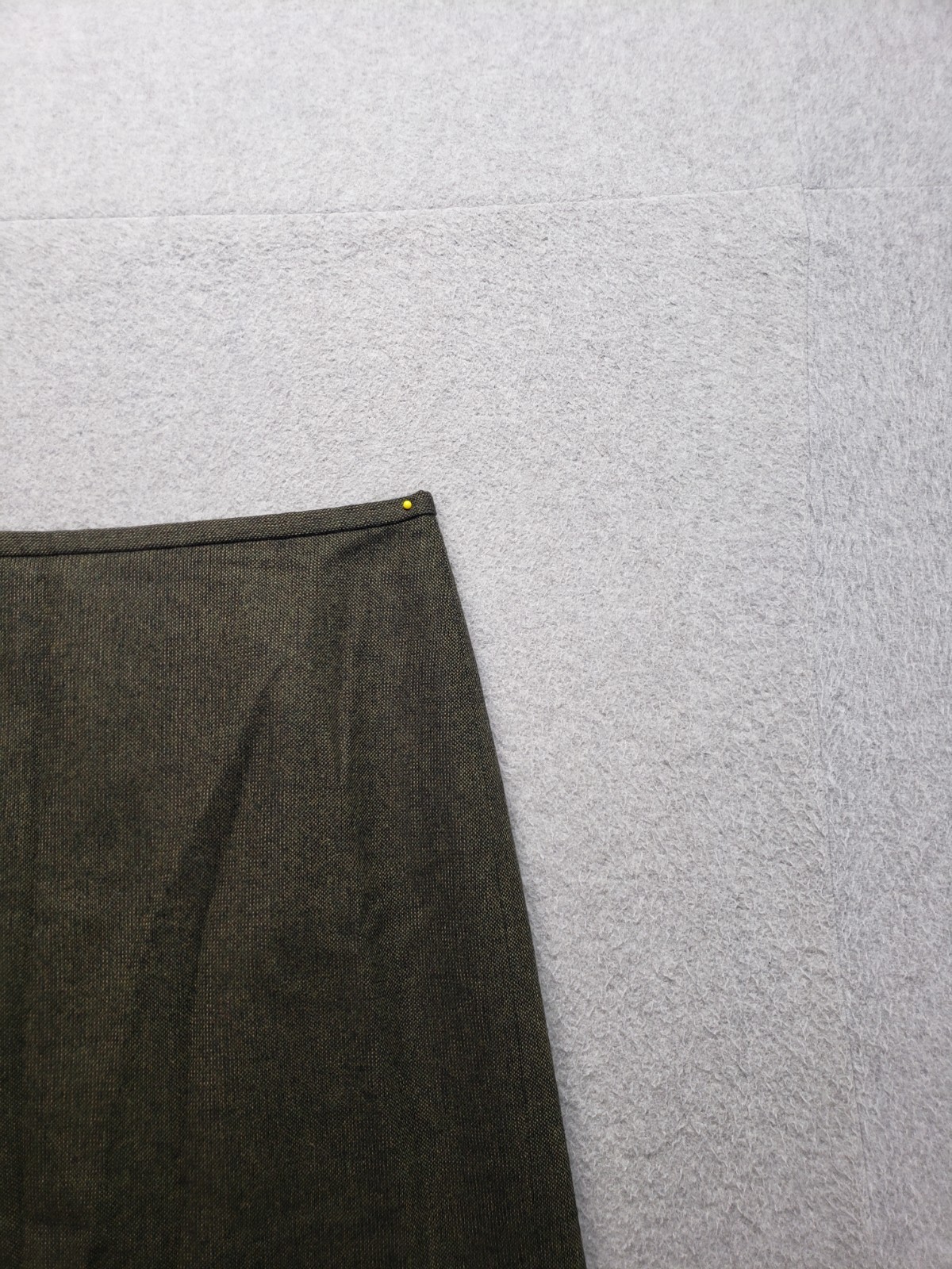 LOFT Women A Line Skirt 10 Brown Knee Length Slit Back Zip Career Formal Office