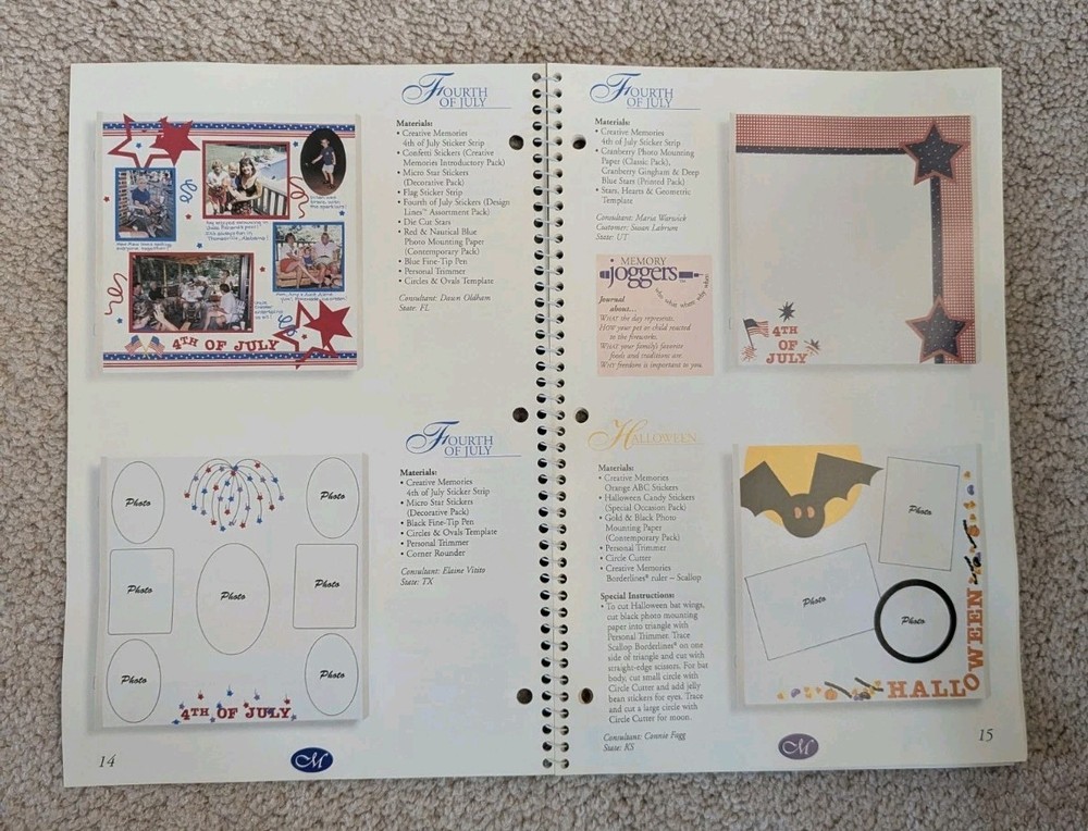 Creative Memories Idea Book Volume 5, 1999