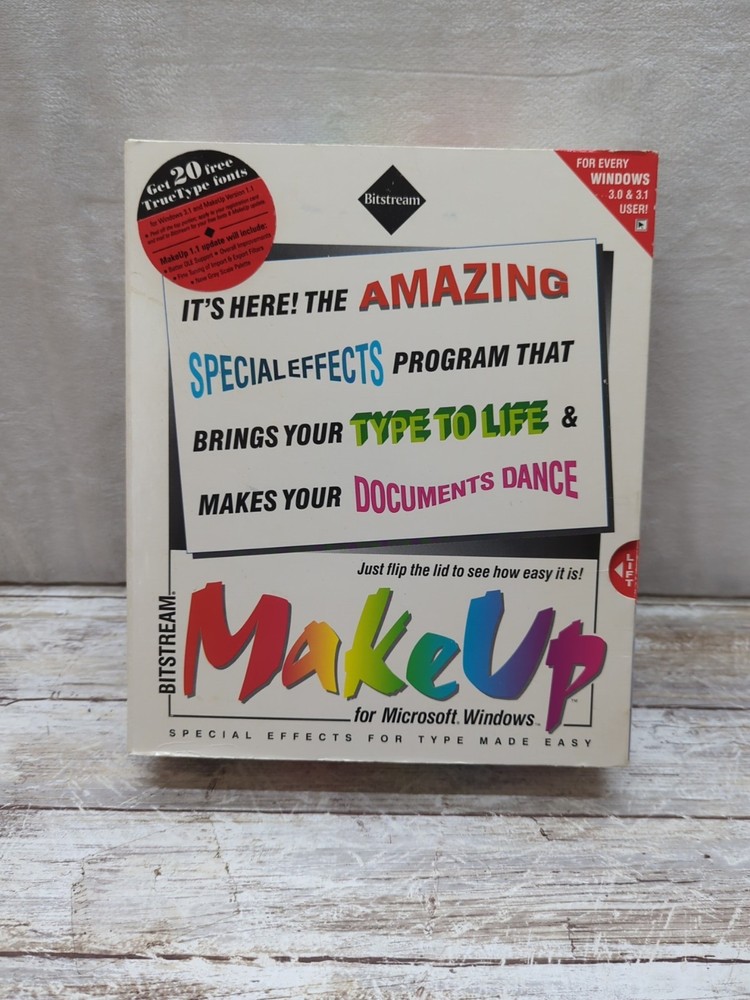 Bitstream MakeUp for Windows Special Effects for Type 3.5 / 5.25 Media