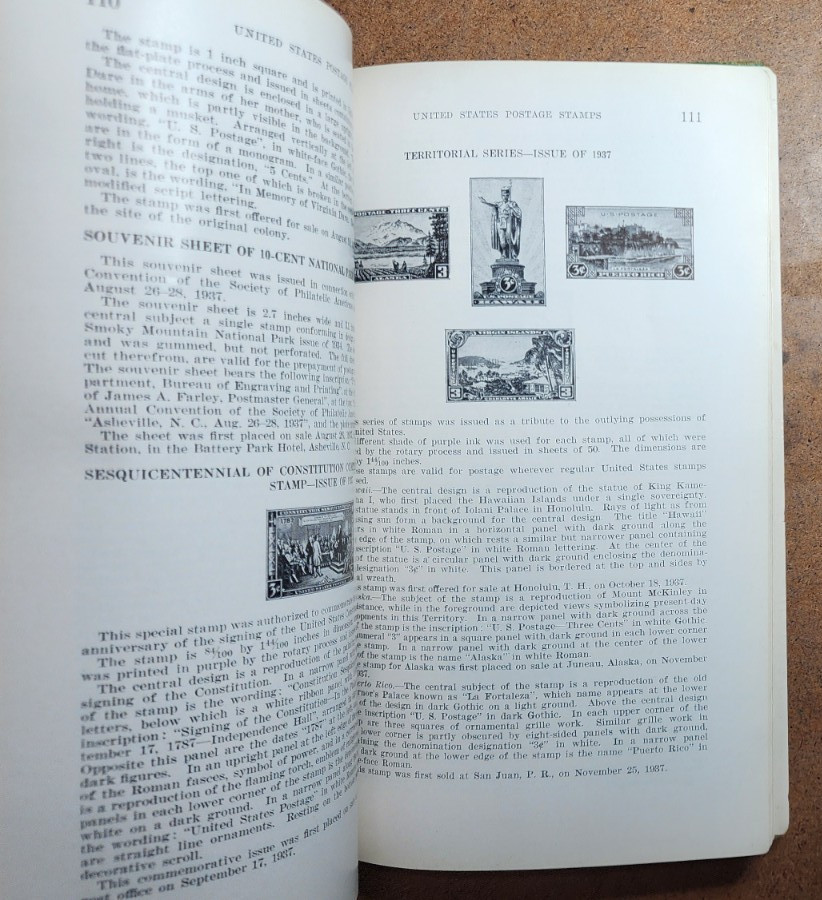 A Description of United States Postage Stamps 1847-1946 Vintage Reference Book