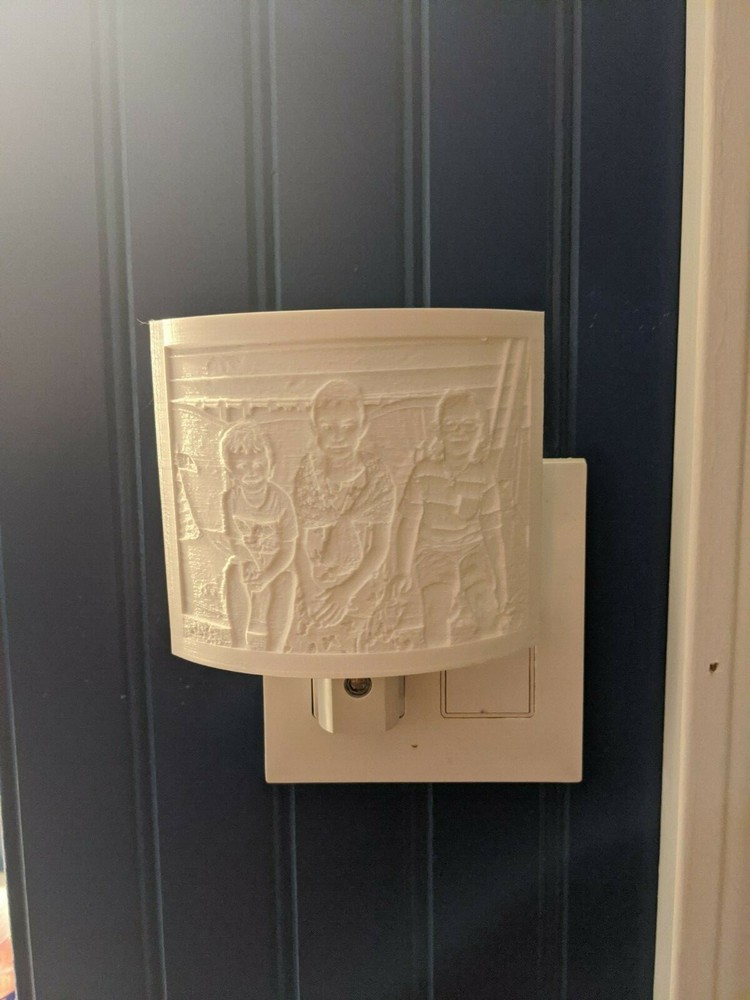 Personalized - Custom 3D Printed Lithophane Nightlight