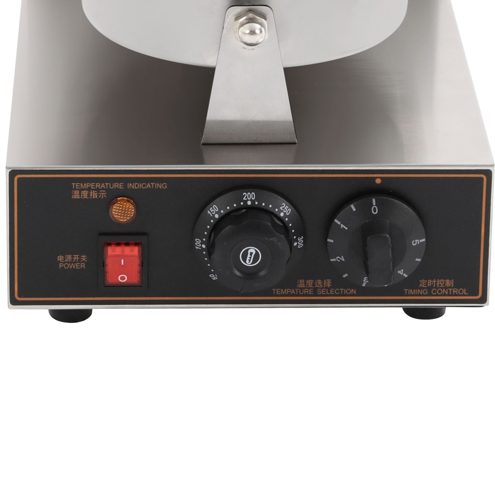 Commercial Electric Waffle Cone Maker 1200W Egg Roll Machine w/ Cone Mold