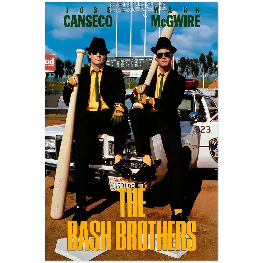 Mcgwire & Canseco Bash Brothers Vintage Poster