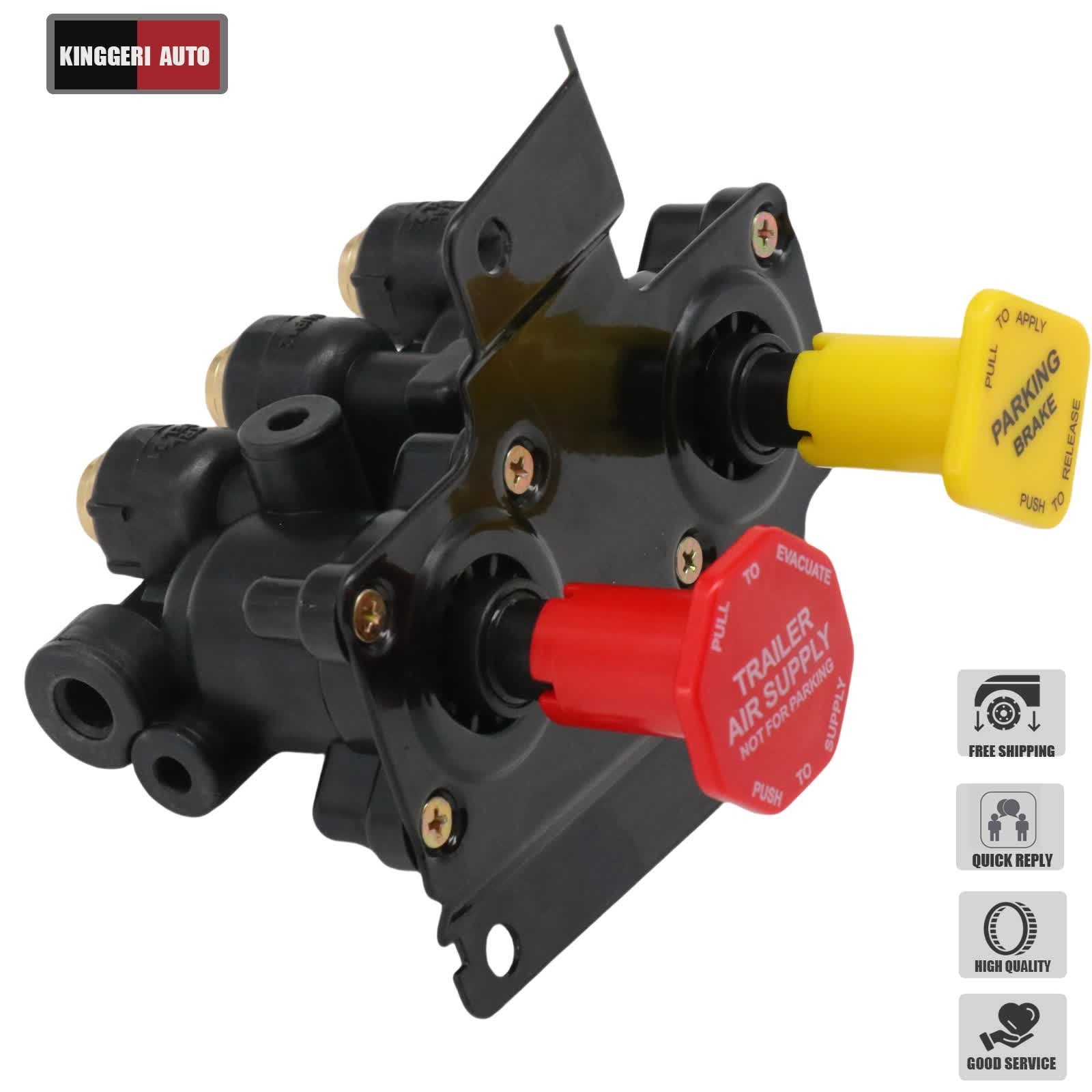 For Volvo VNL Dash Valve Dual Park Brake With 5 Ports 24340522 21315044 K035691