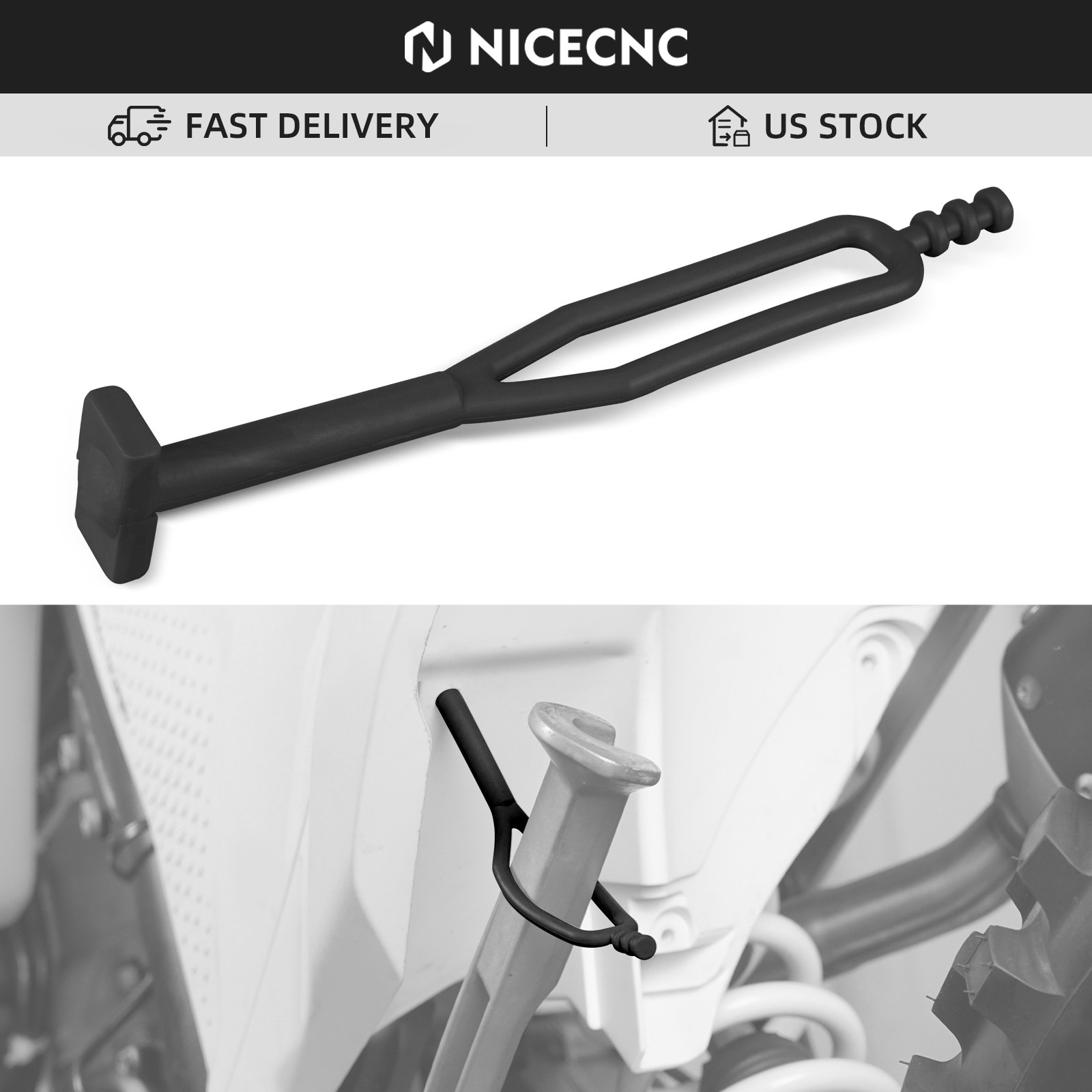 Rubber Side Stand Kickstand Strap For KTM SXF XCF XCF-W EXC F 250 350 450 500