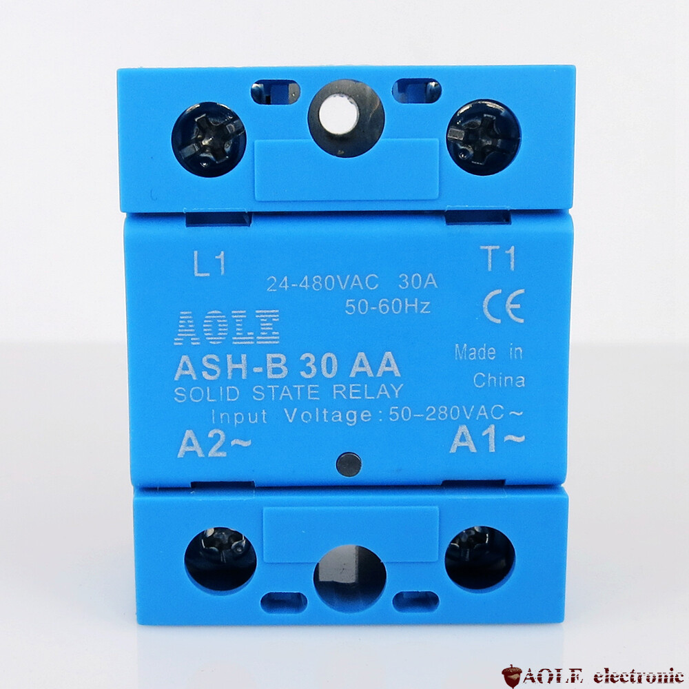 30A European protection integrated single-phase solid state relay ASH-B 30AA