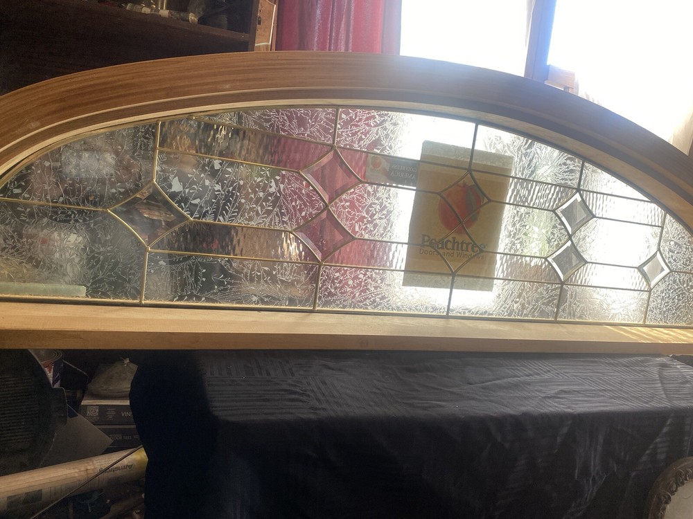 Transom Leaded Brass Window