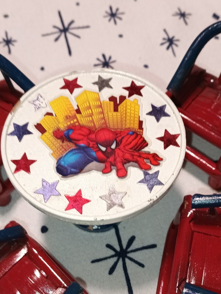 Spider Man Mini Bamboo Table Set