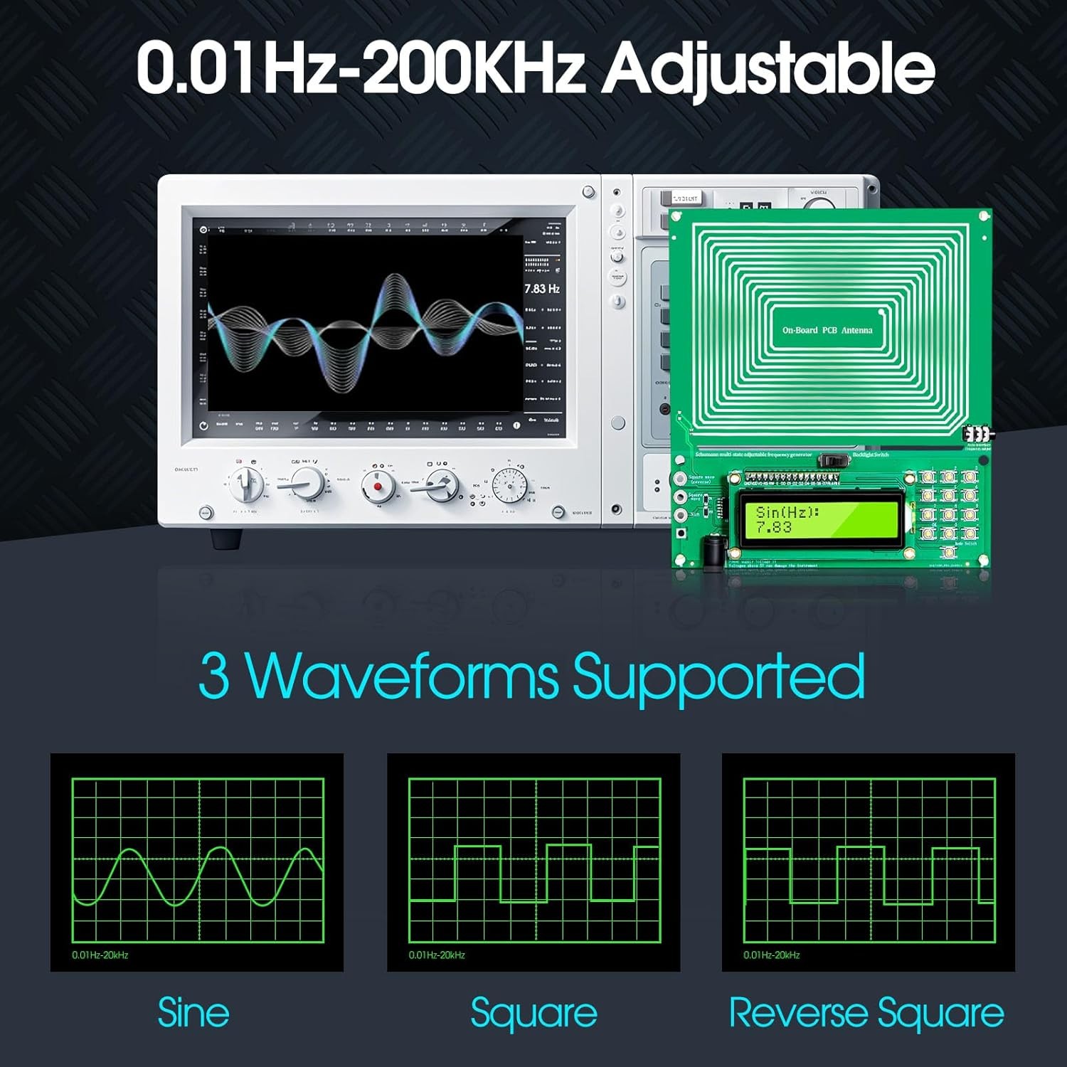 Frequency Generator for Healing (0.01Hz-200KHz), 7.83Hz Schumann Resonance Gener