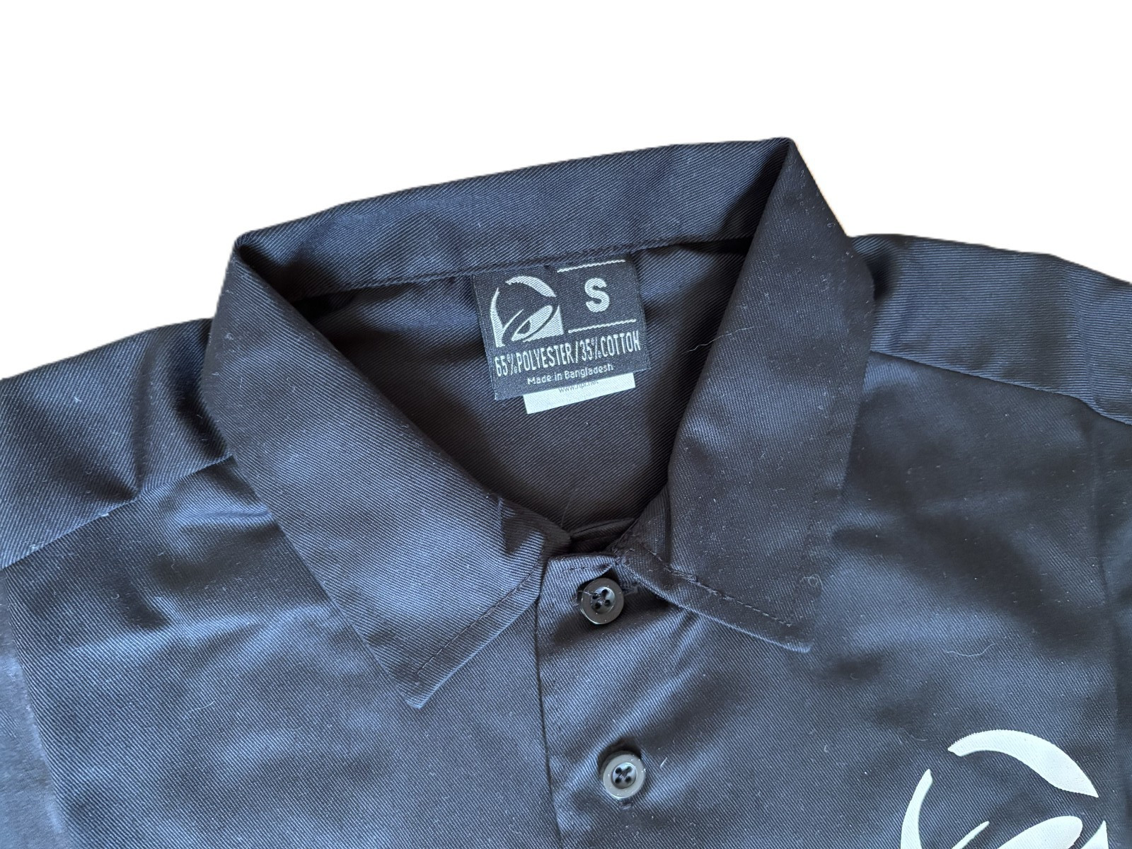Taco Bell Short Sleeve Manager Shirt with Front Pocket - Size S
