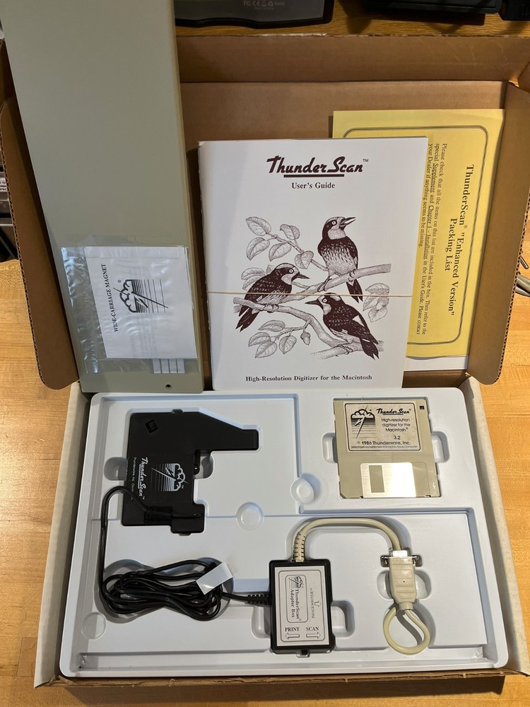 Boxed ThunderScan for ImageWriter, Opened but Never Used!