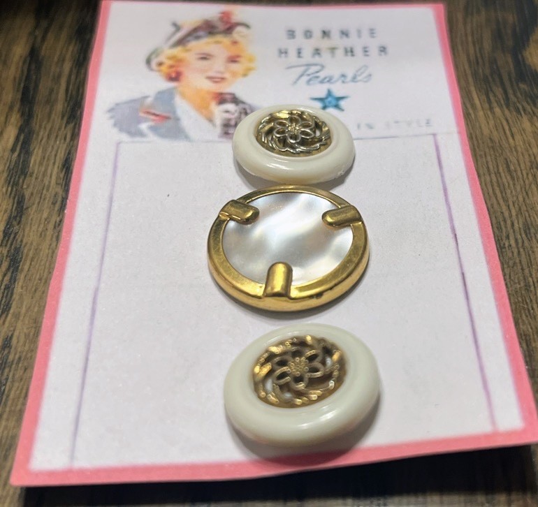Vintage Button Trio