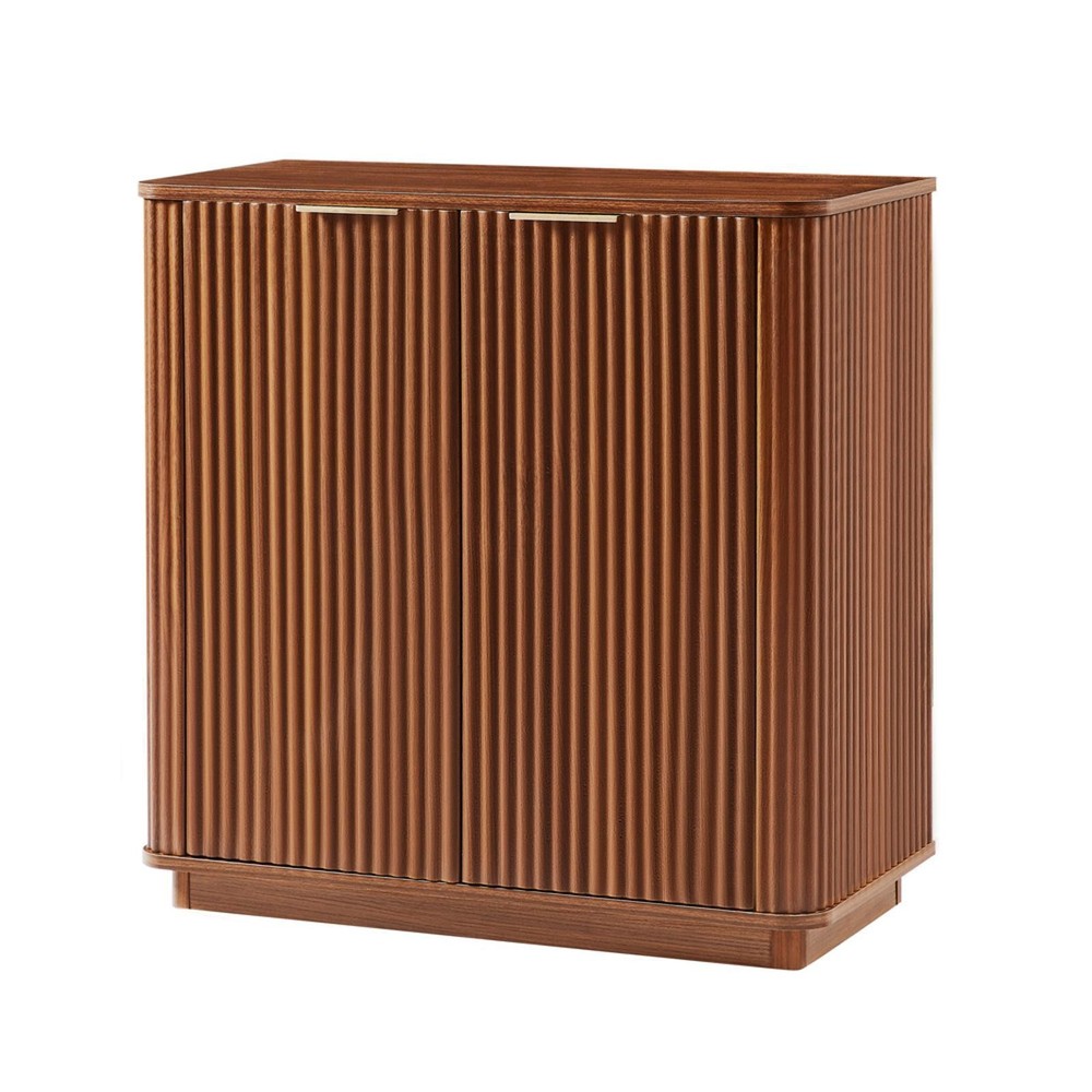 Multi-Functional Buffet Cabinet with Premium Wave Design, Adjustable Shelf &