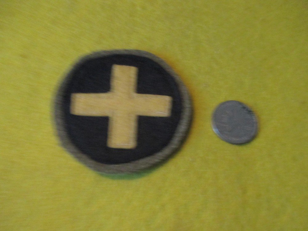 ORIGINAL 1920/30'S 33 RD INFANTRY  DIVISION  JACKET  FELT ON WOOL PATCH