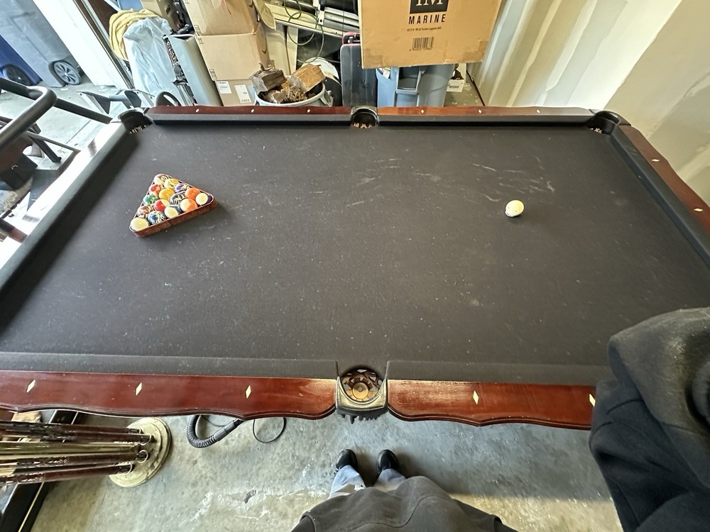 STONE POOL TABLE