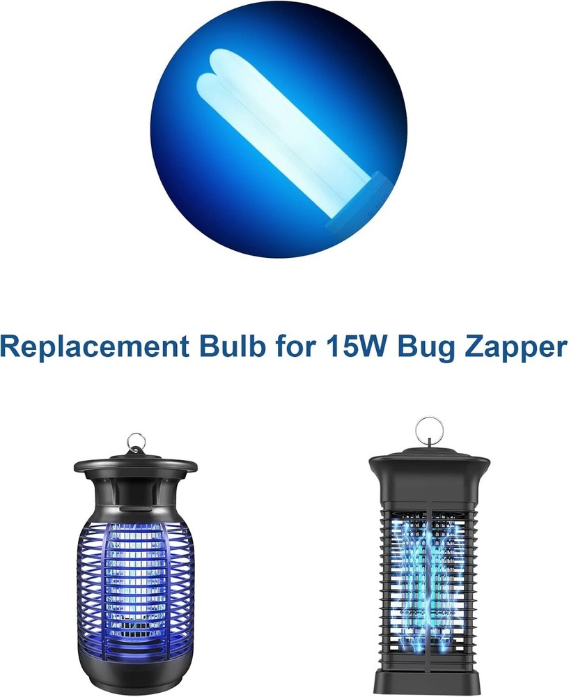 E27 15w U Type Replacement Bulb for 15w Bug Zapper, 2 Pack