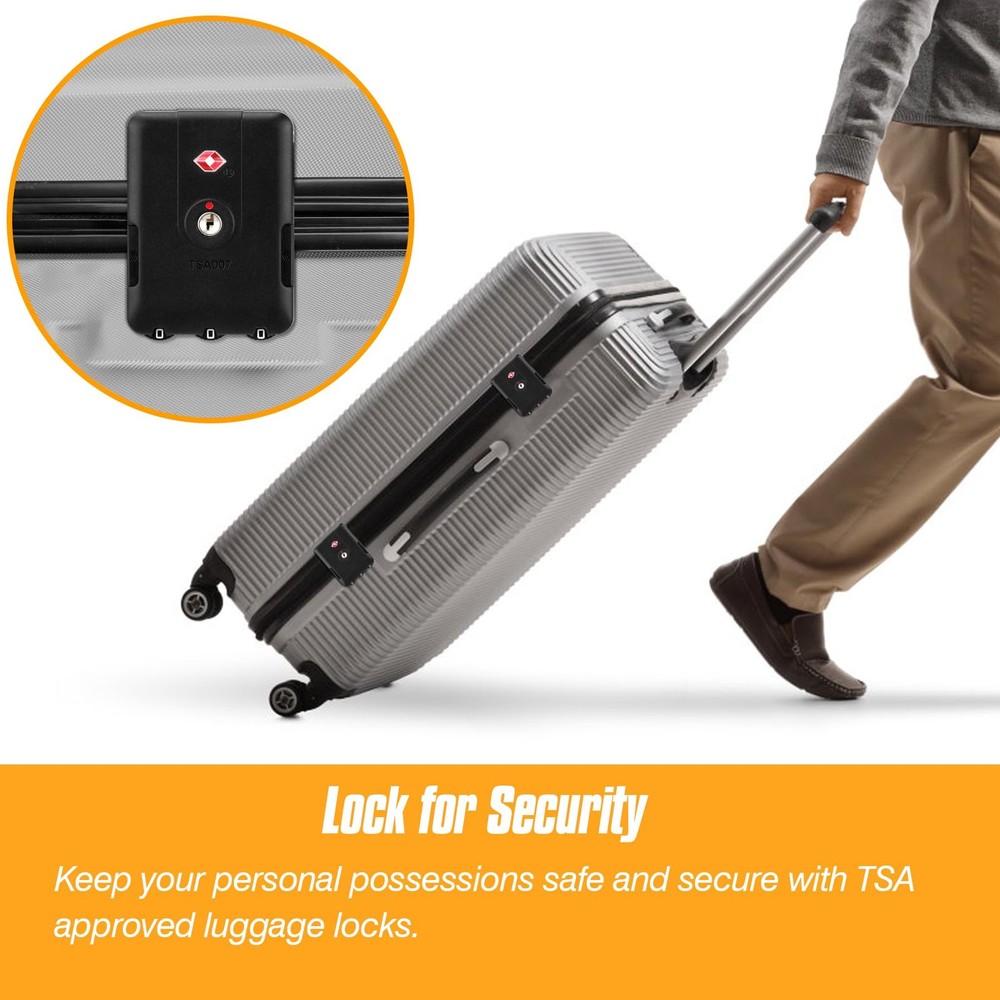 Luggage Lock TSA007 TSA Compatible Security Lock 2 Pack Model C